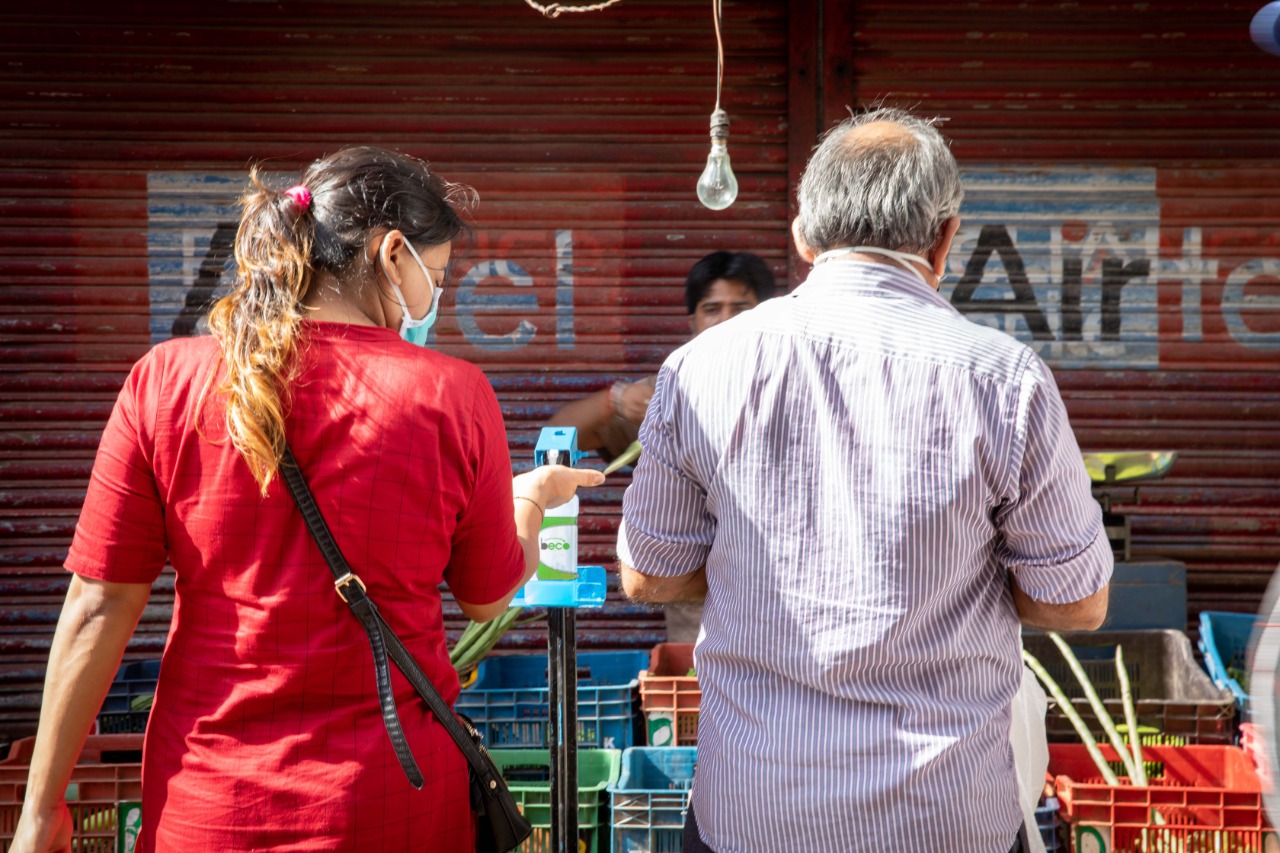 beco mumbai sanitizing stations