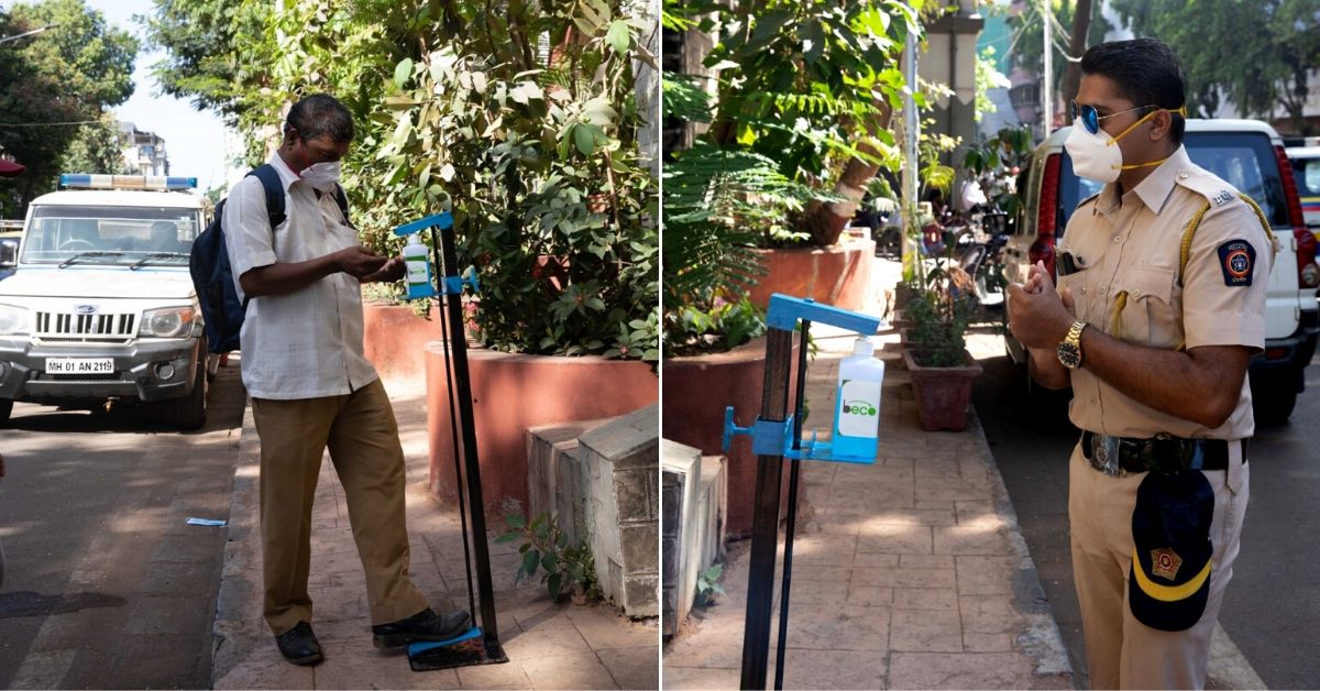Mumbai Start-Up Designs Hands-Free Sanitizing Station; Installs 1050 Across City
