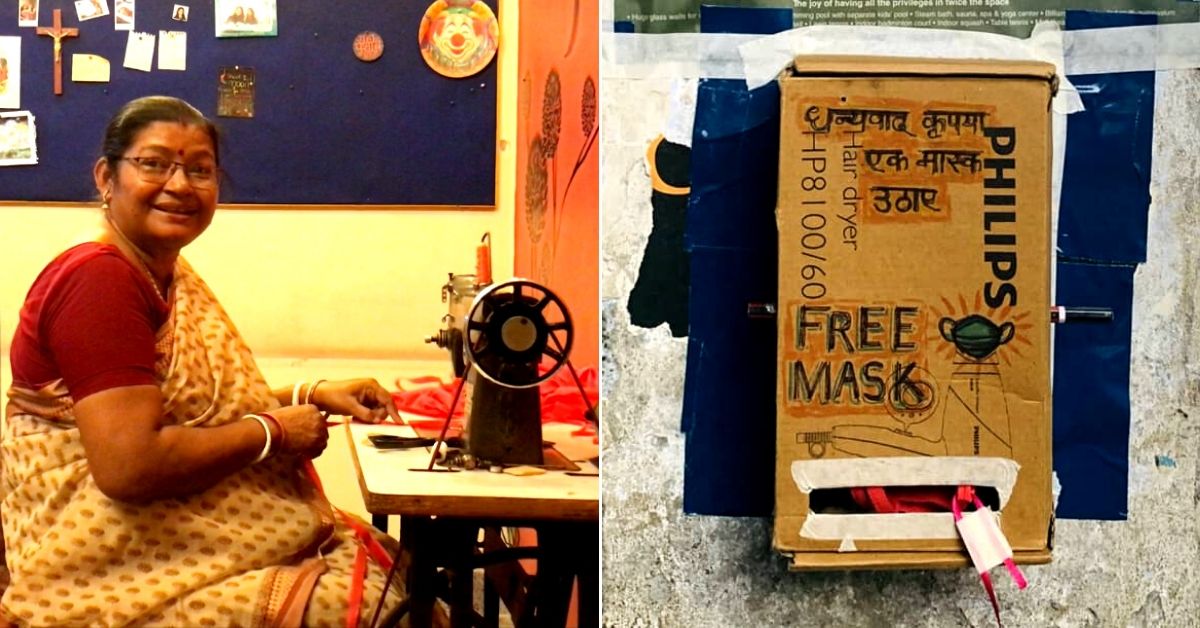 Delhi Homemaker & Her Son Set Up ‘Mask Dispensaries,’ Stitch 1200+ Masks for Free