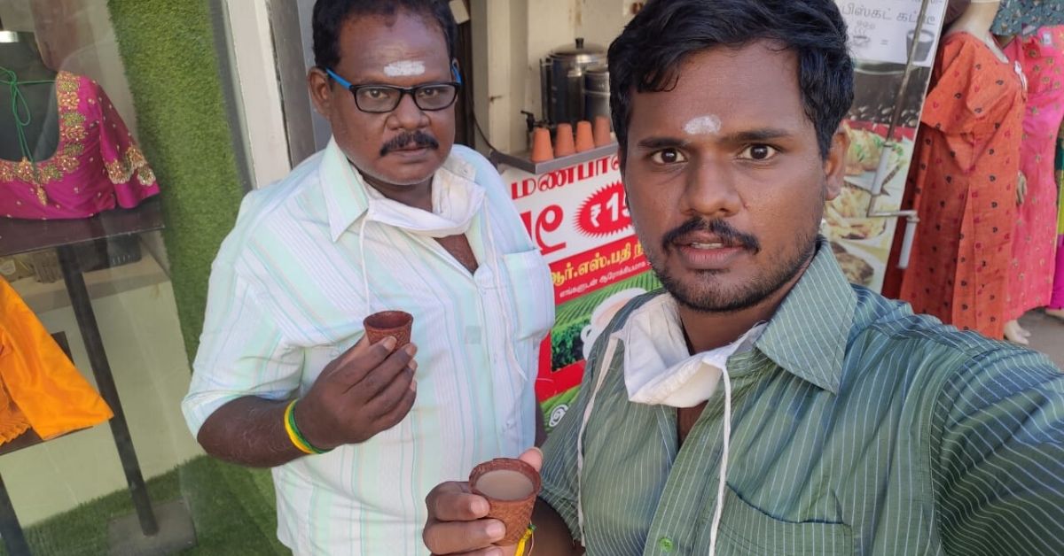 At This Eco-Friendly Madurai Kiosk, You Can Drink Tea & Then Eat the Cup