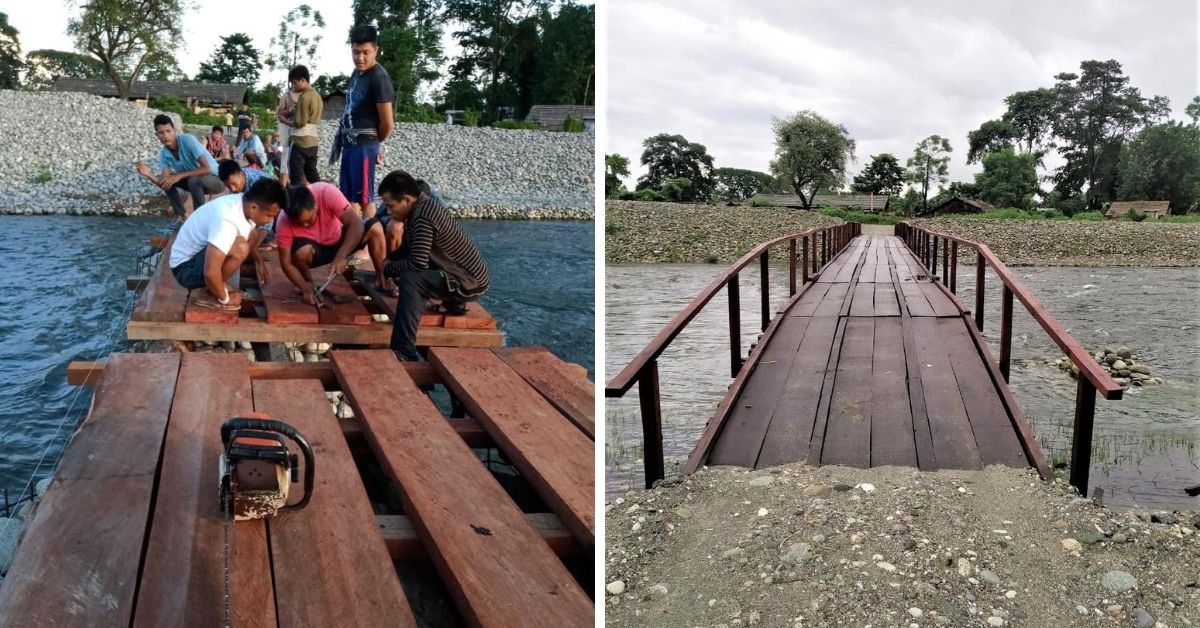 3 Arunachal Villages Come Together To Build a 154-Foot Bridge in Just 2 Months
