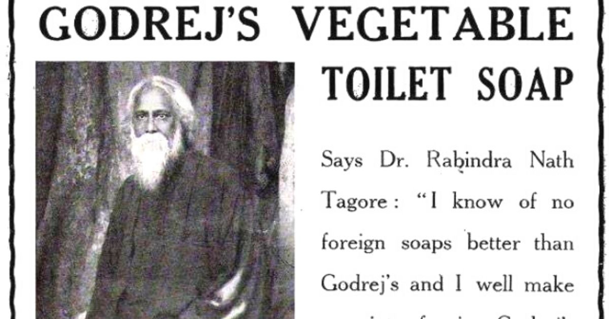 Indian Firm Made First Cruelty-Free Soap, Got Tagore to Model For It