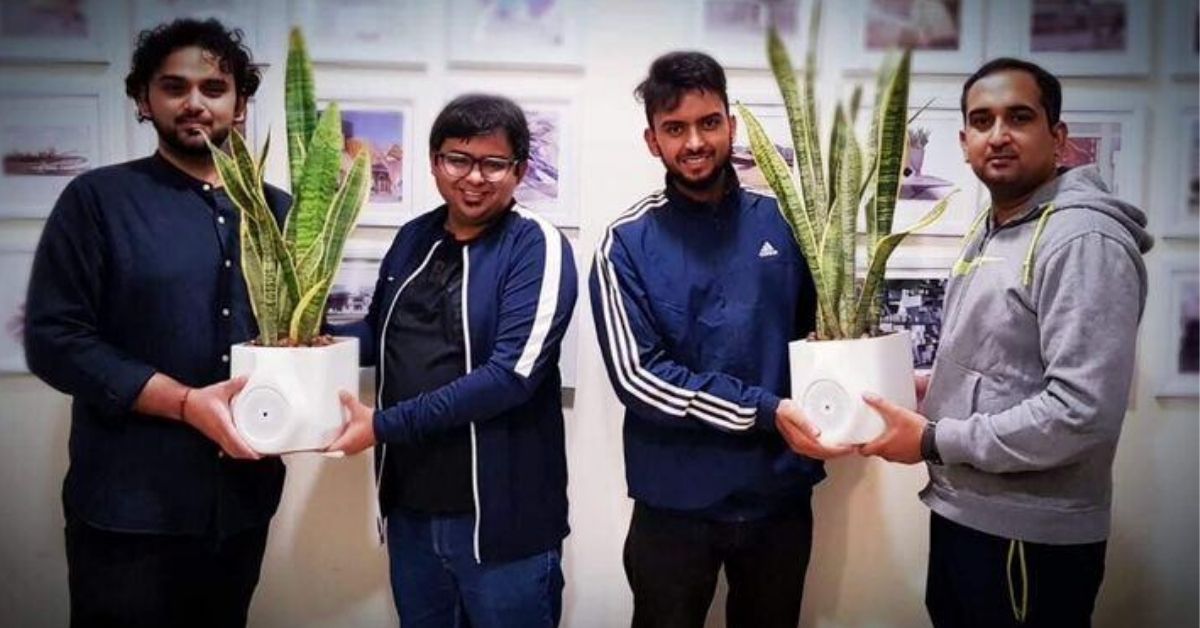 Delhi Startup’s ‘Smart Plant’ Can Purify The Air in Your Room in Just 20 Minutes