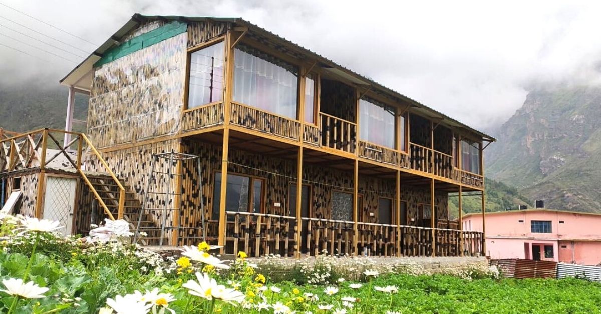 This Gorgeous Bamboo Home in Badrinath Stays 10 Degrees Warmer During Snowfall