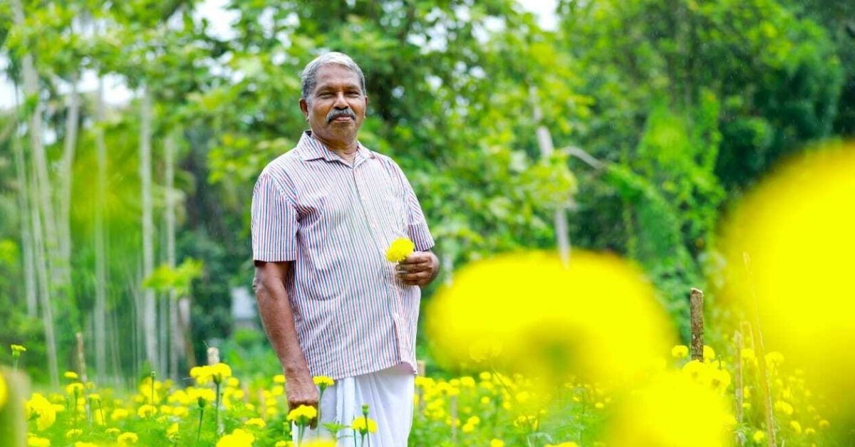 72-YO Kerala Man Grows Marigolds in City Plot During Lockdown, Sells 15 Kg per Day
