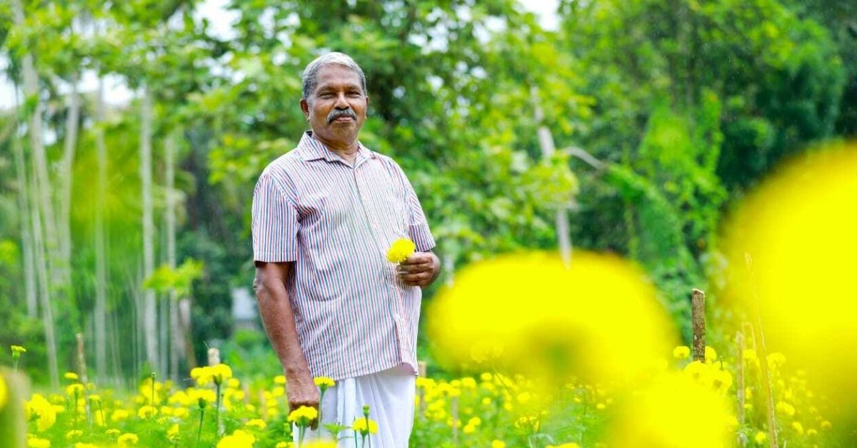 72-YO Kerala Man Grows Marigolds in City Plot During Lockdown