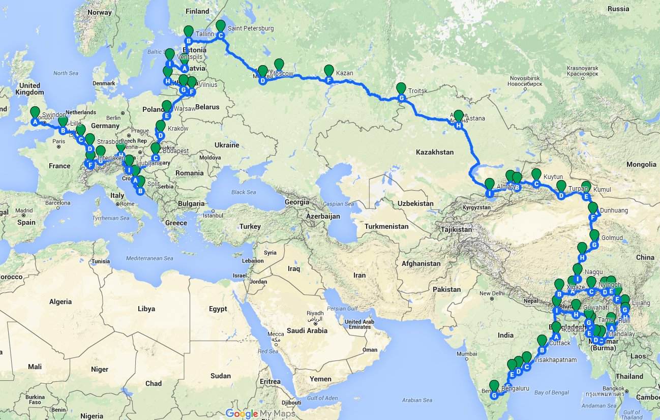 Hyderabad To London Route Map 20 Countries, 25000 Km: Epic Road Trip Changed How 4 Friends Understand  Humanity