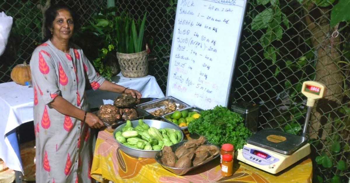 Homemaker Turns Organic Farmer, Earns Lakhs Through Her ‘No Shopkeeper’ Stall