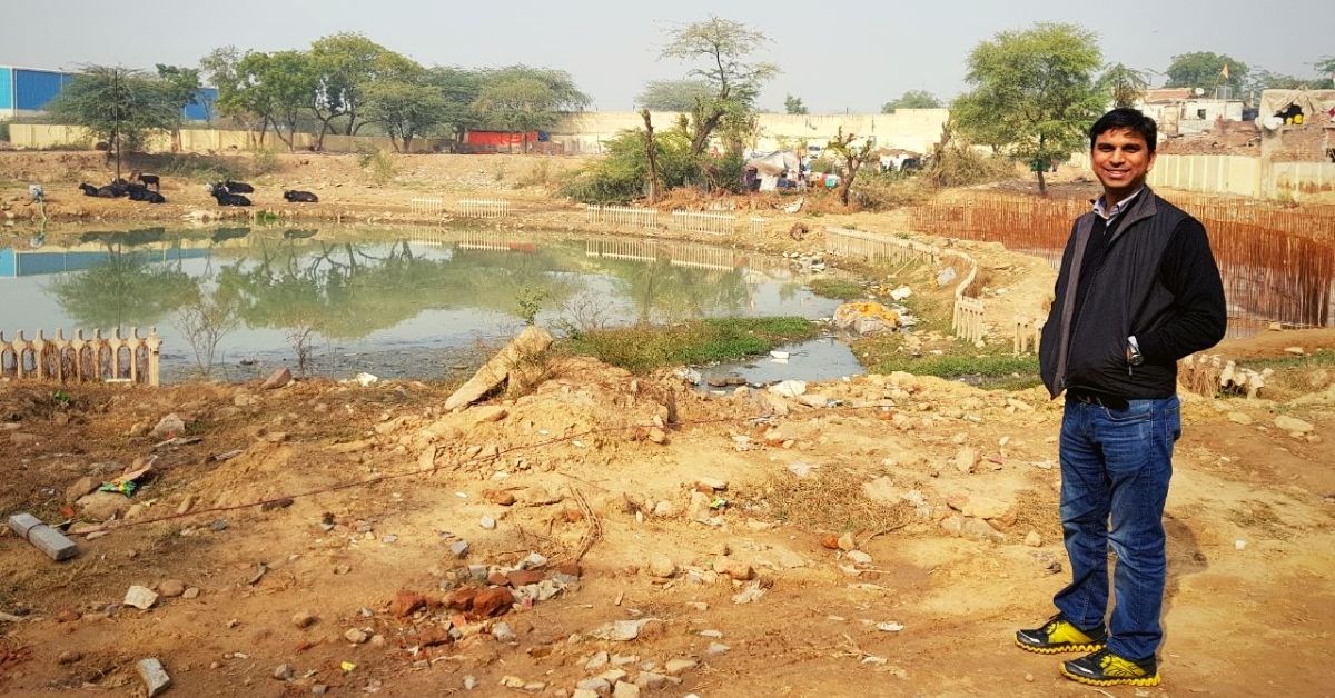 Delhi Man Turns Wasteland Into Model Lake in a Year, For Half The Usual Cost