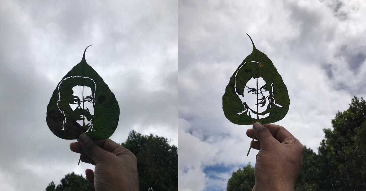 Kerala Man Creates Stunning Portraits on Leaves, Bags Orders Worth Rs 25,000/Month