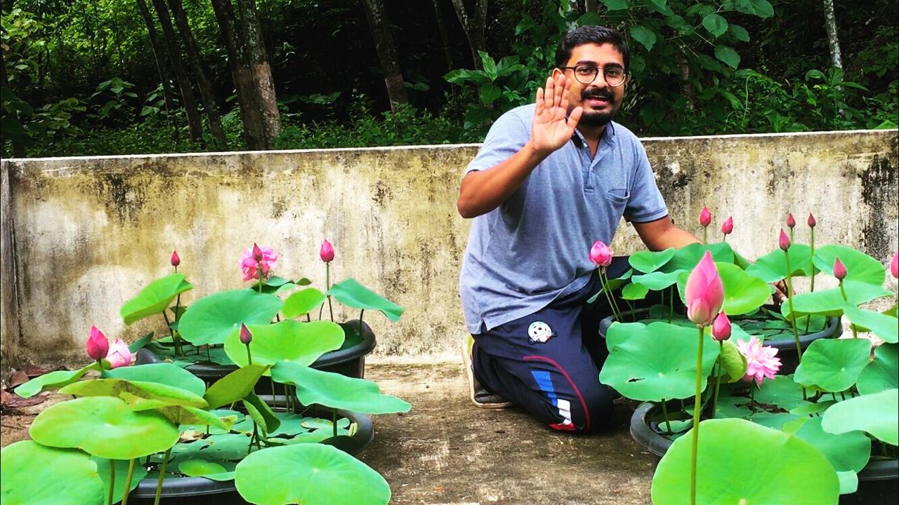 Nurse-Turned-Farmer, Kerala Man Now Earns Rs 30,000 Monthly From Growing Lotus