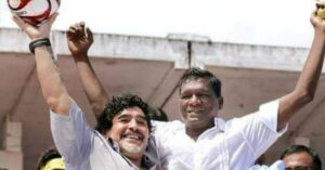 Watch: When Maradona Exchanged Headers With the 'Black Pearl of Indian Football'