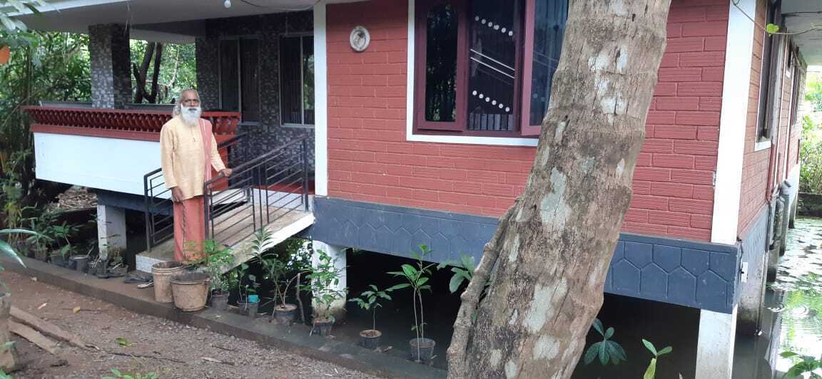 Kerala Man Builds Low-Cost, Naturally-Cool Home in a Pond, Will Teach You as Well
