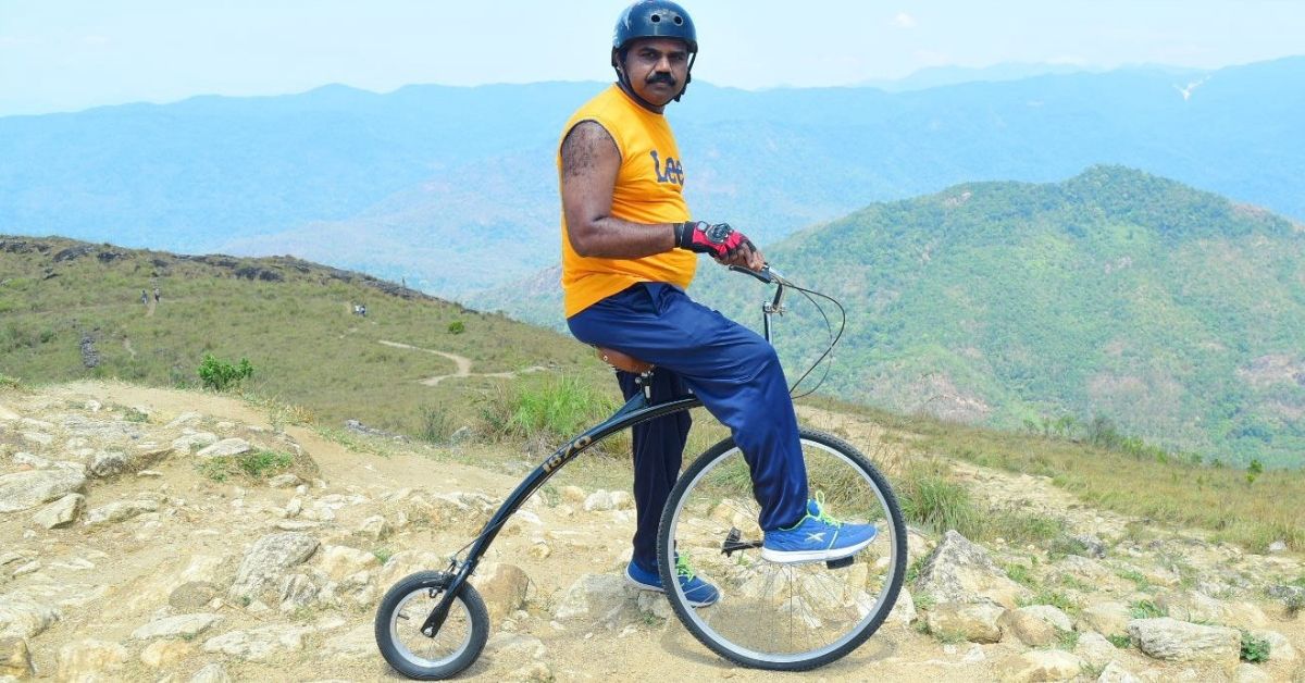 Kerala Man Completes 12 KM in One Hour on Penny Farthing Wins