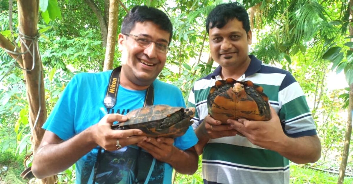 Assam Man Fights Ancient Beliefs, Helps  Release 300 ‘Extinct’ Turtles From Pond