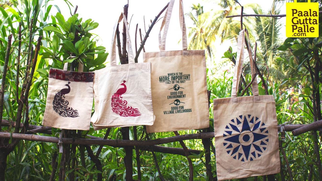 Red Rabari Village Scene Kutch Hand Embroidery Shoulder Bag