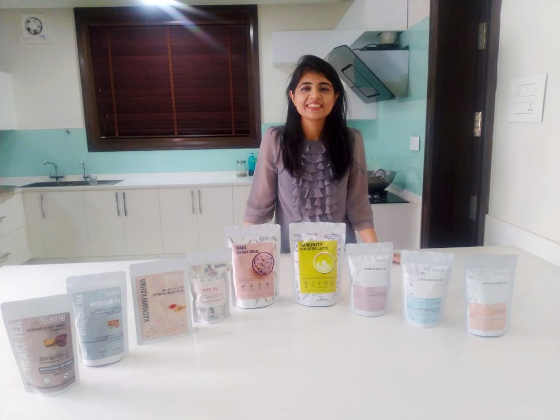 Jammu girl makes ayurvedic snacks