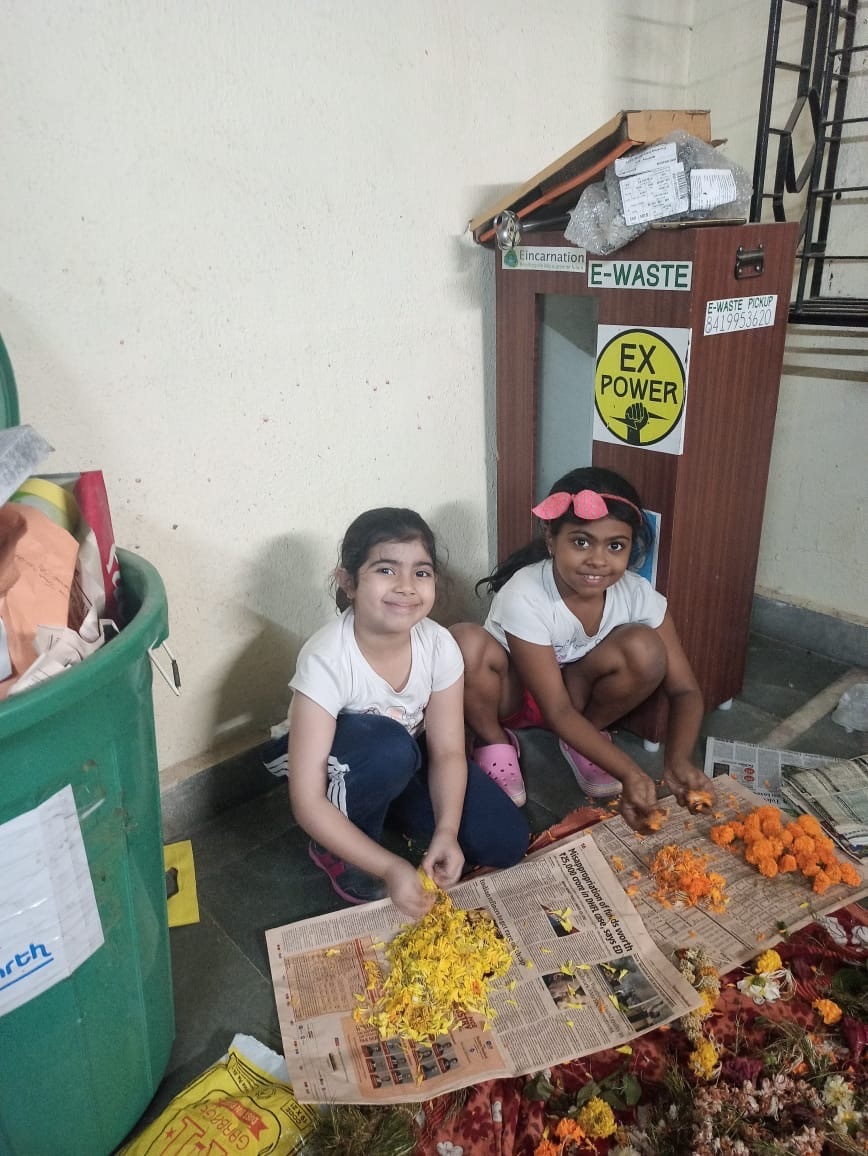 organic Holi colours using dried flowers