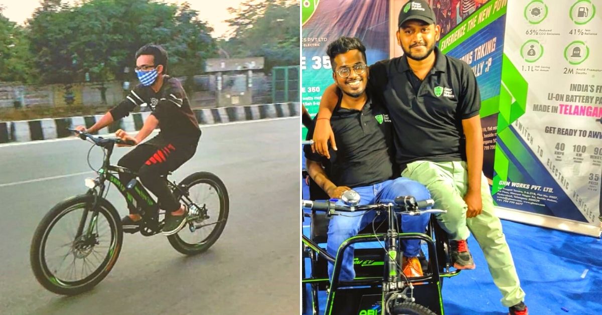 Hyderabad Startup Makes E-Bikes That Run 100 KM In One Charge, Also Helps Autos Go Electric