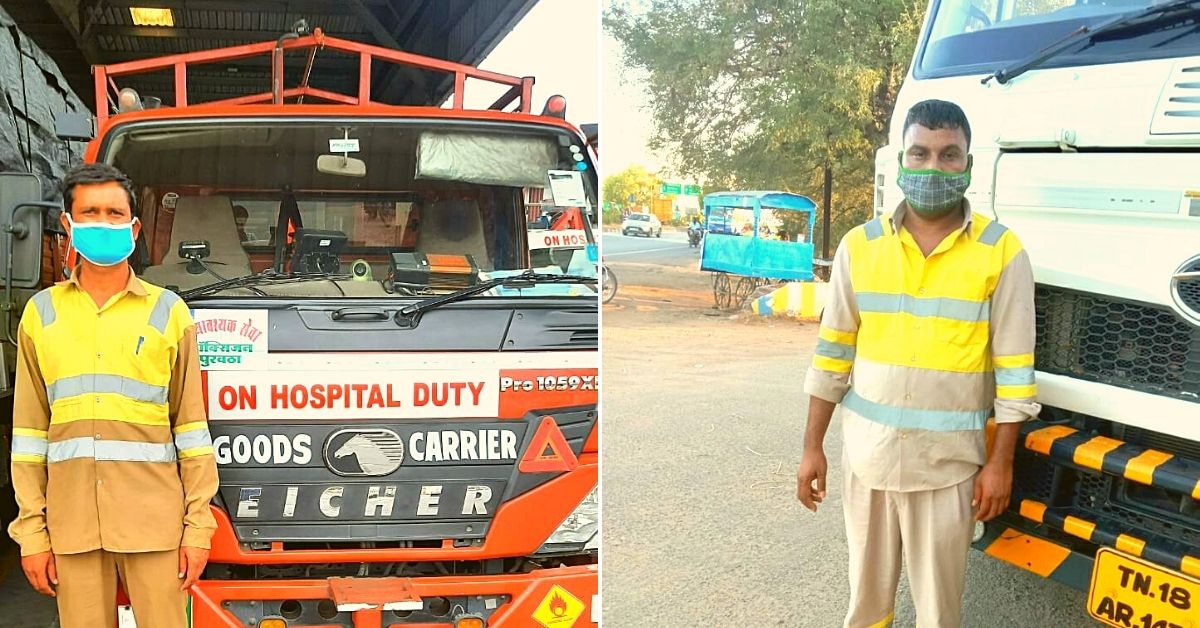 Behind The Wheel Of A Truck Driver Tirelessly Delivering Oxygen To Hospitals 24/7