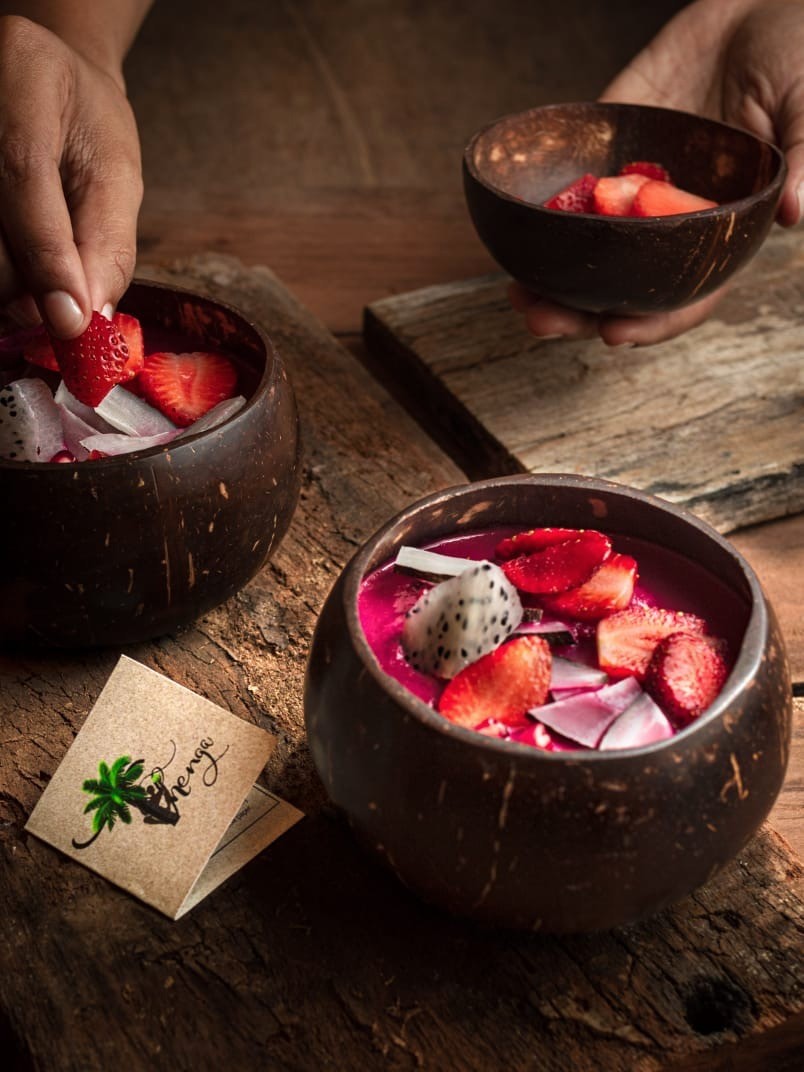 Coconut Shell Bowl Combo Set  Thenga Sustainable Serving Bowls