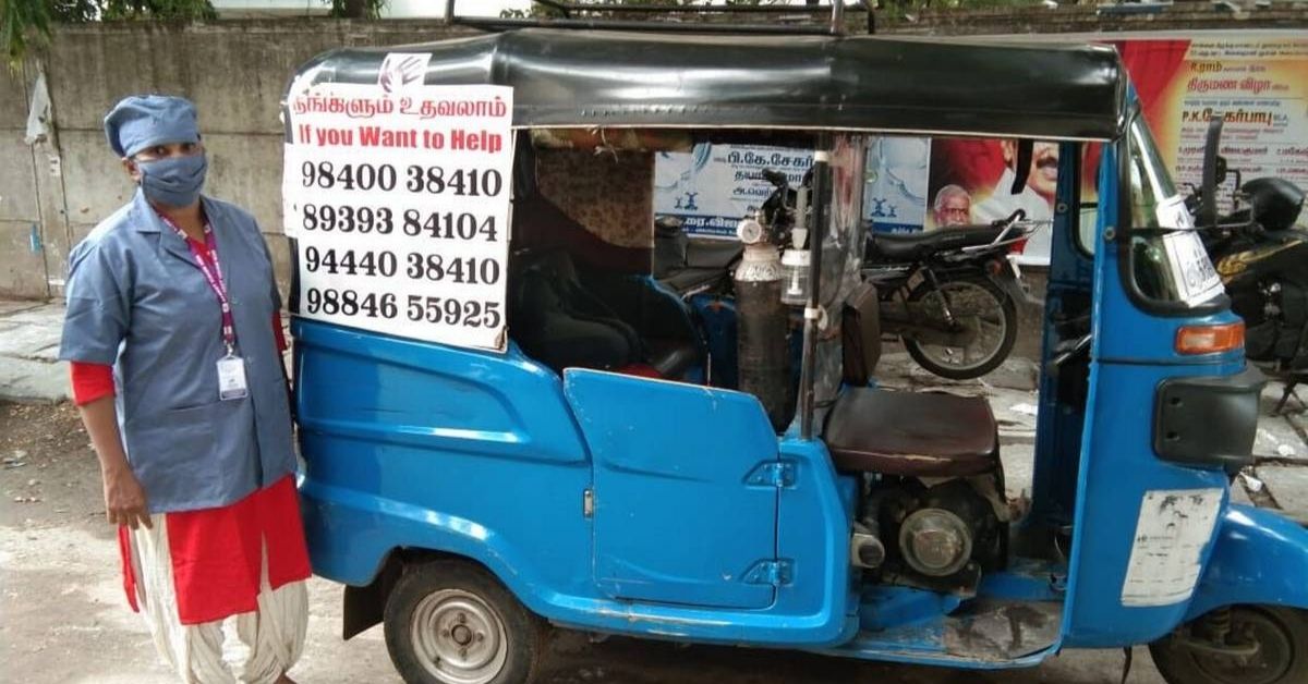 Chennai Woman Runs Oxygen Auto in Memory of Her Mother, Helps 500 People in Her Journey