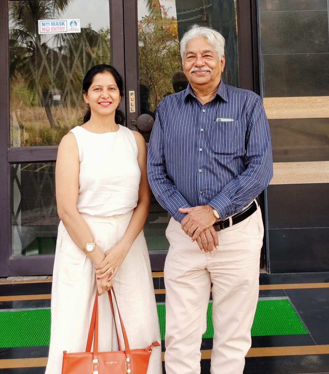 Neha with her father Vidyadhar Kamat