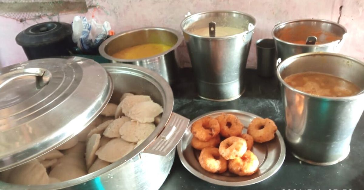 Idli, vadai, rasam, sambhar served at Dolphin restaurant