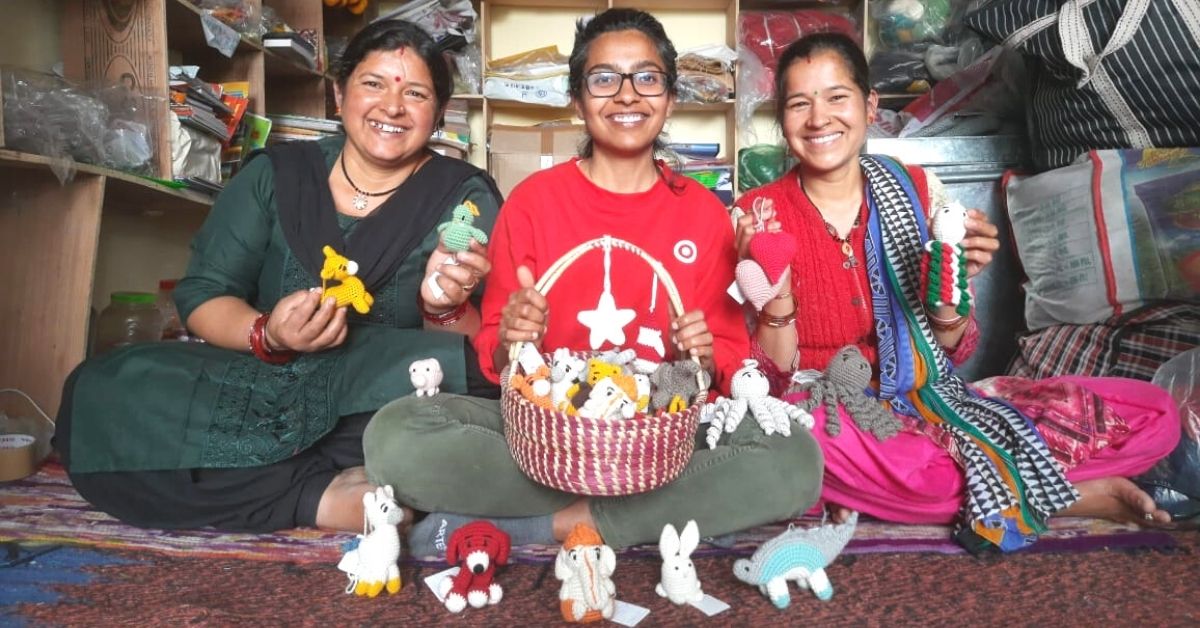 Kusumlata Oli, Pratibha and Meena from Himalayan Blooms
