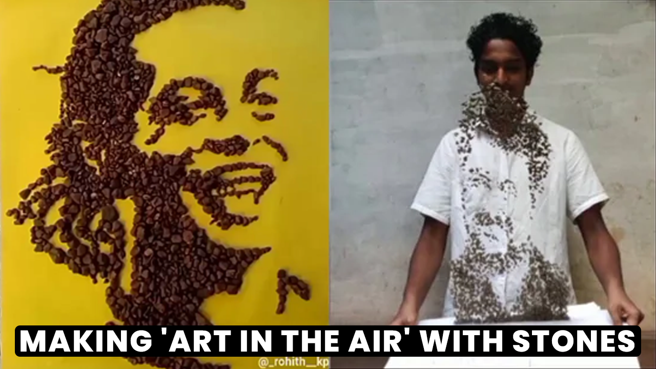 Kerala Artist Viral Stone Art