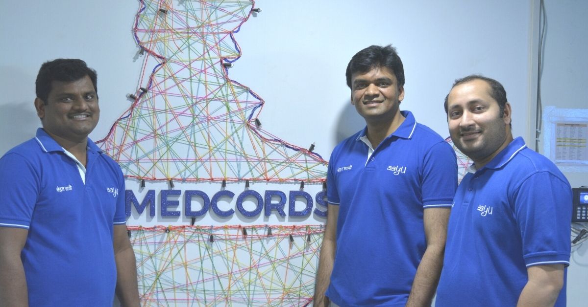 Co-founders Nikhil Baheti, Saida Dhanavath and Shreyans Mehta of MedCords.