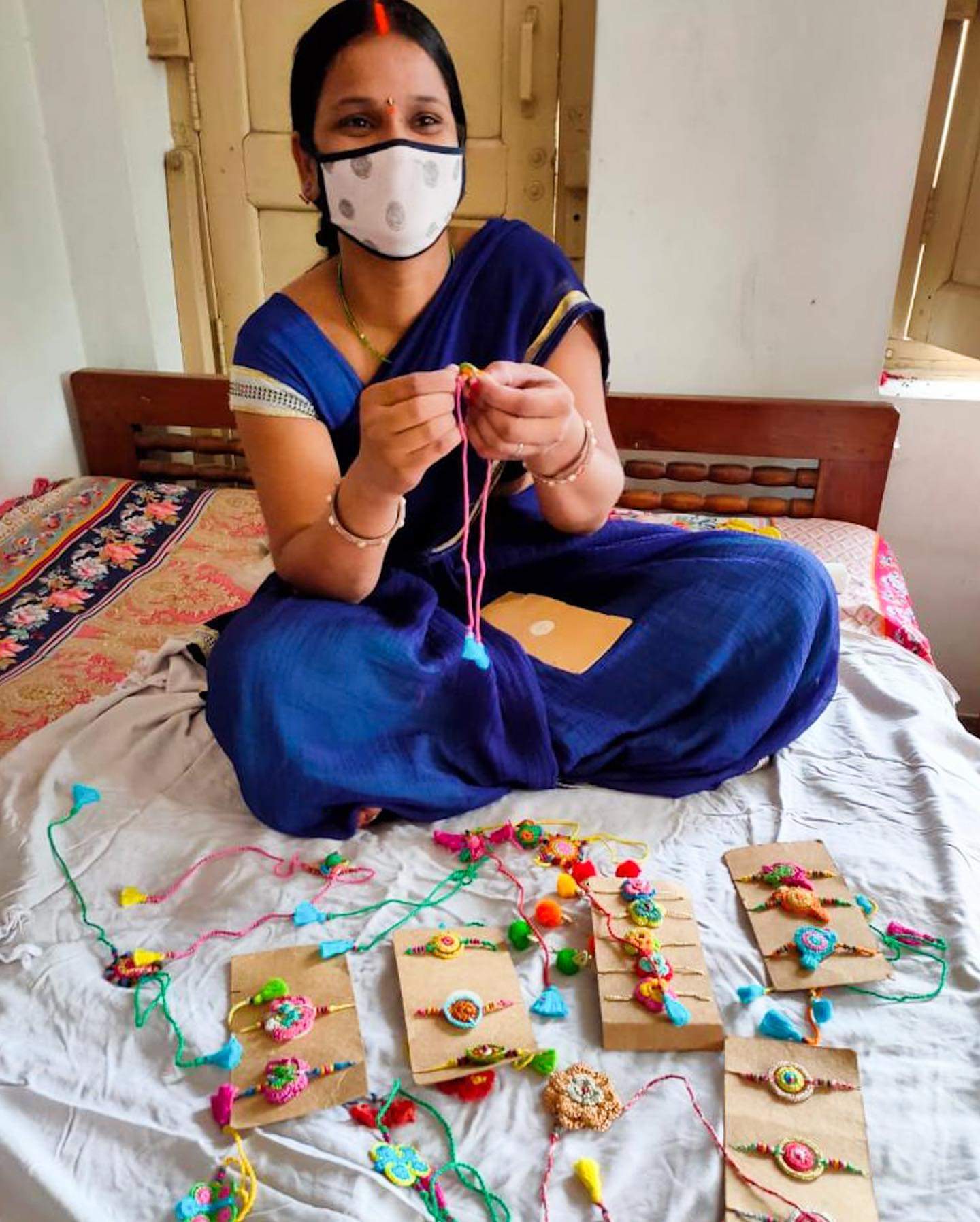 Rakhis made by the artisans of Gaya 