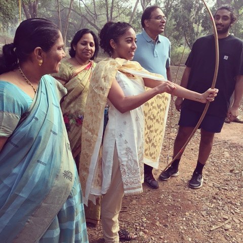 One of the visit of Sirisha Bandla in India