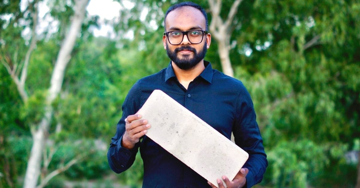 Engineer Makes Carbon-Negative Bricks That Cut Construction Cost By 50%