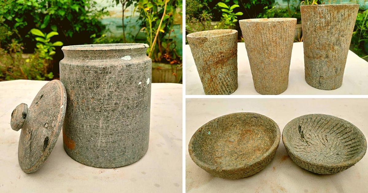 Rabindra's ancient stoneware articles 