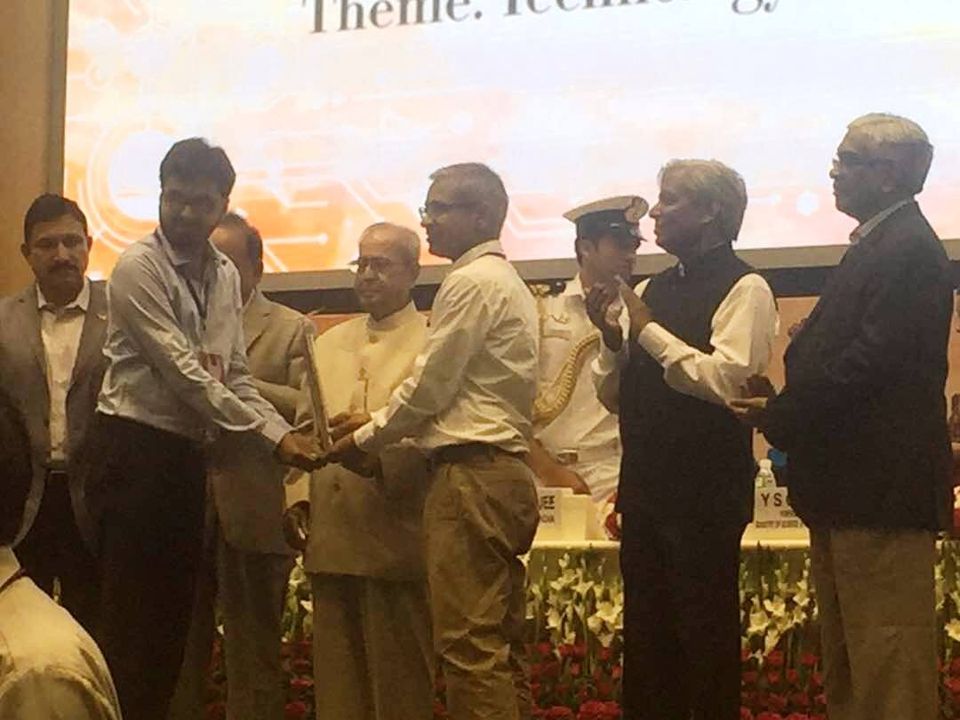 Pluss was awarded today the “Technology Day Award” for successful commercialisation of MiraCradle - Neonate Cooler by former president Pranab Mukherjee