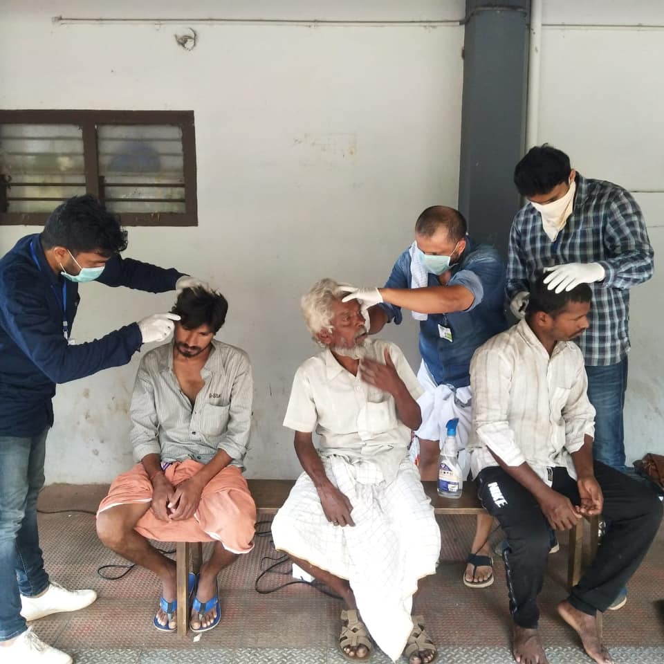 Inmates getting medical check ups