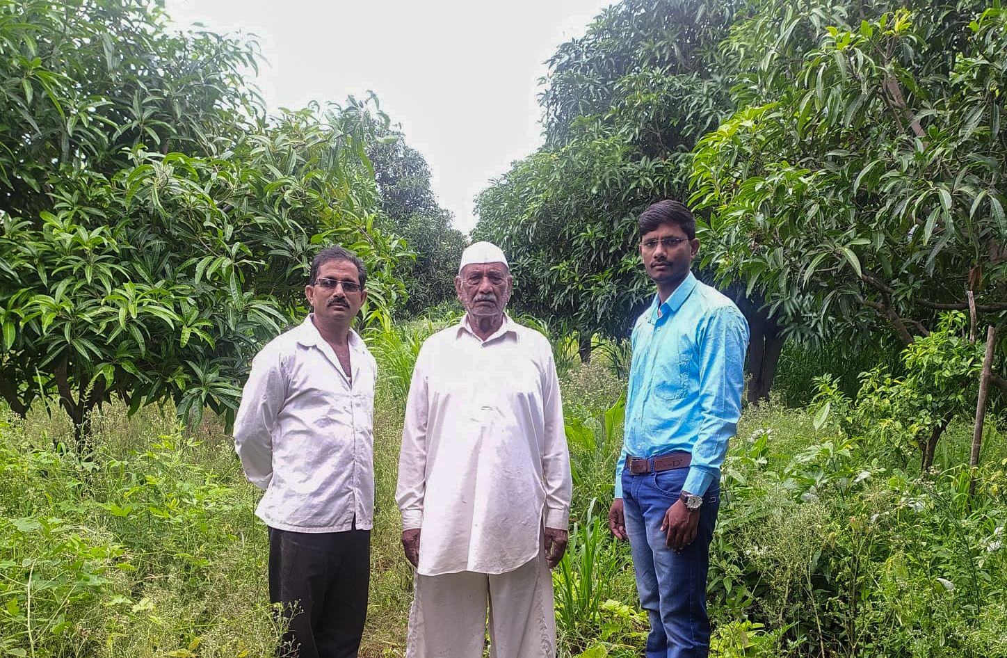 The Thange family preserving mango varieties