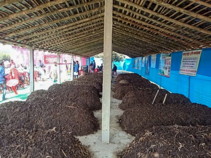 Vermicompost yard at Machidih village