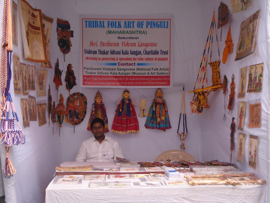 Chetan at an exhibition stall