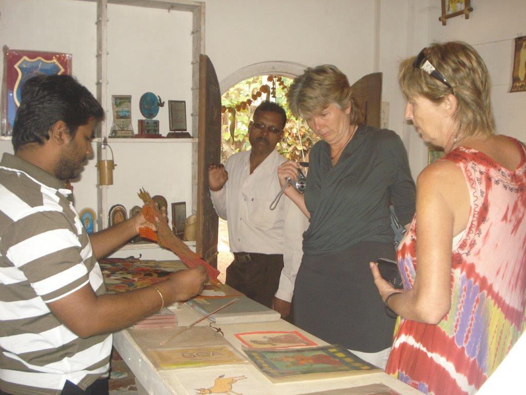 Visitors are Gangavane's musuem