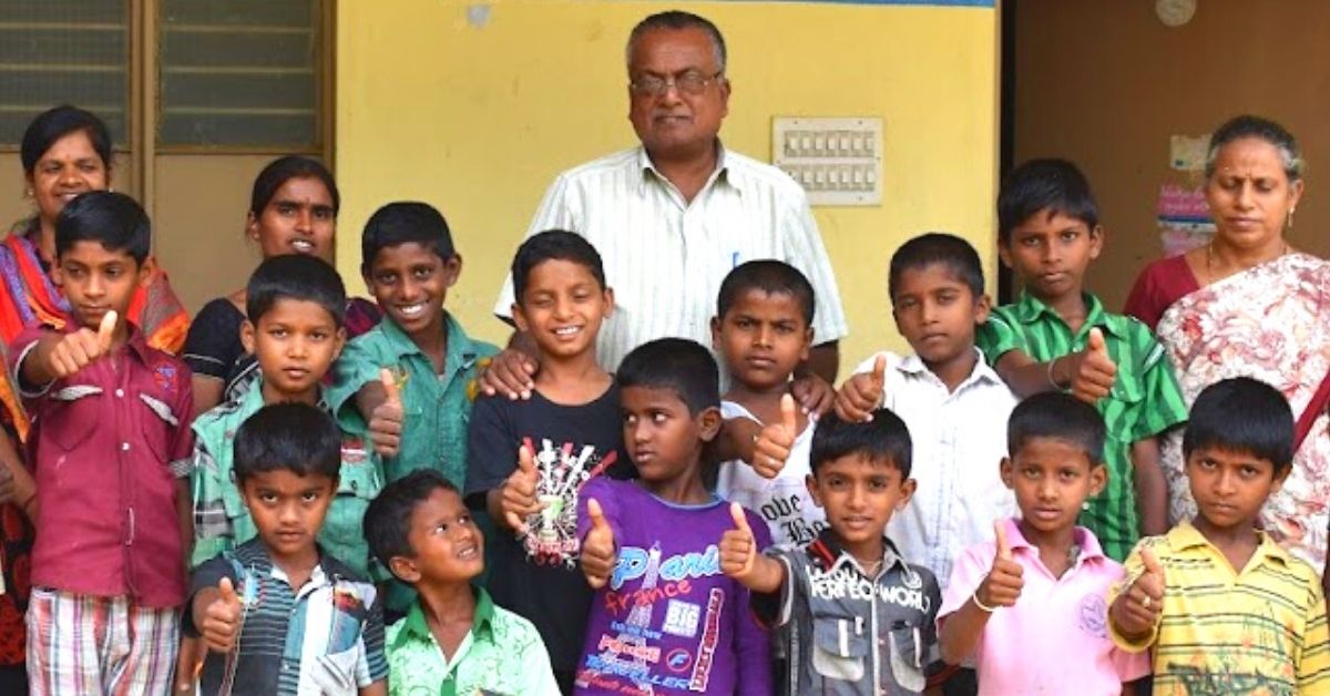 Varghese with children