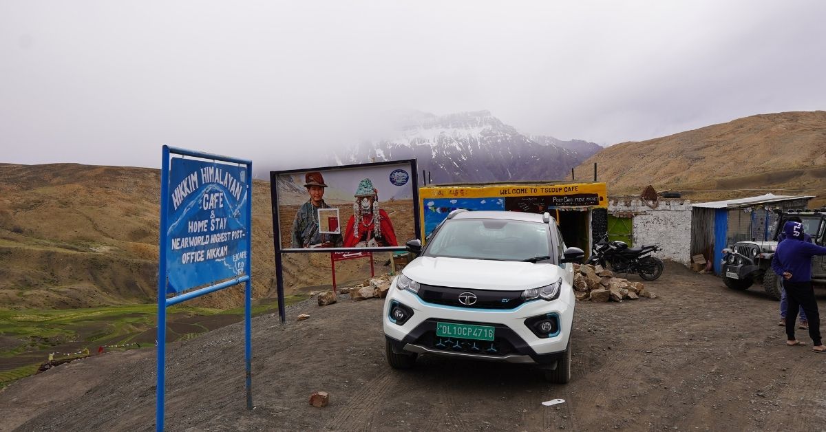 At the world's highest post office