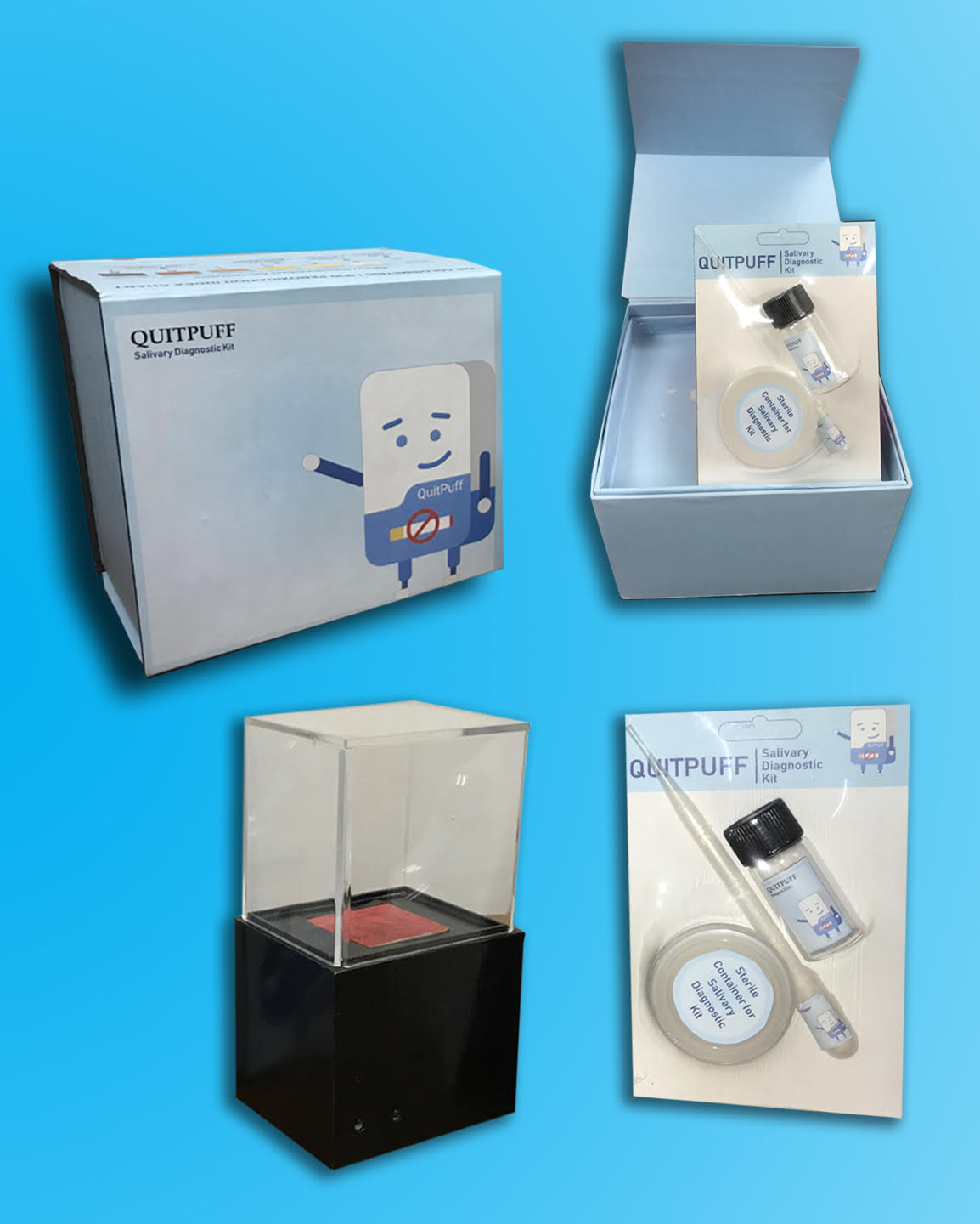 The prototype of QuitPuff kit to detect oral cancer
