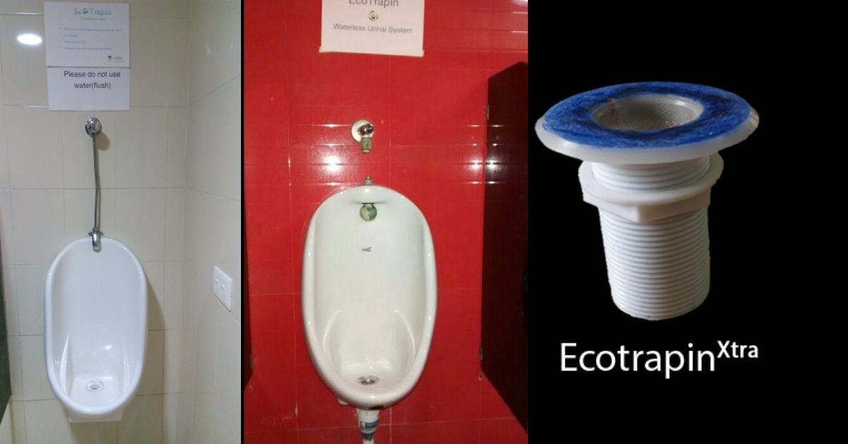 The device fitted in urinals to save water