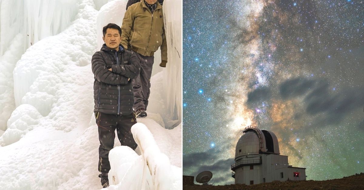 Recently, Indian Astronomical Observatory in Ladakh captured