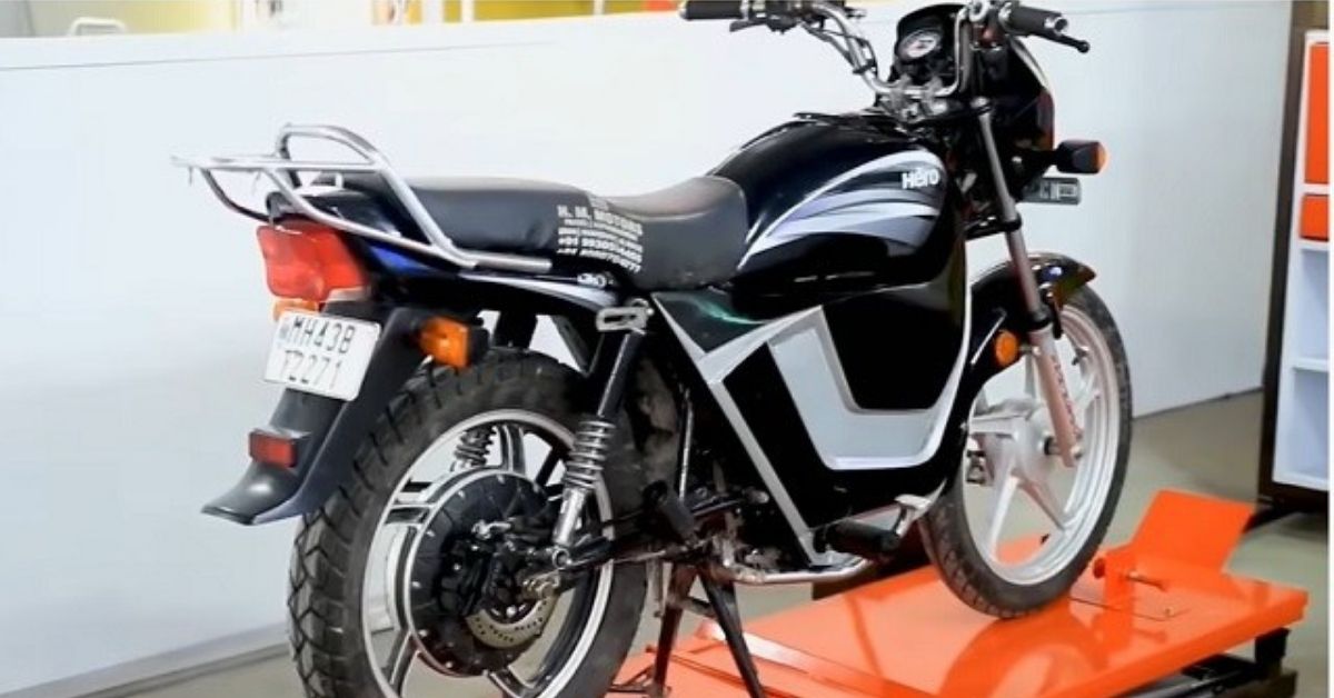 petrol and electric hybrid motorcycle