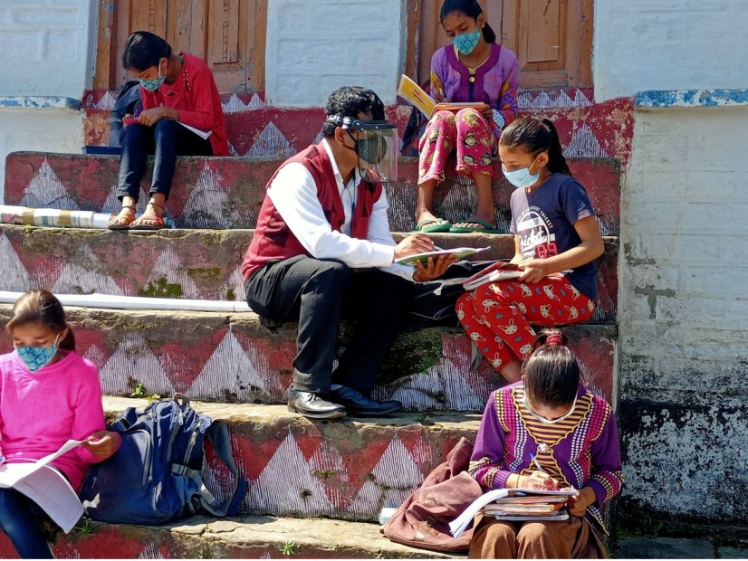 Kalyan Mankoti while teaching.