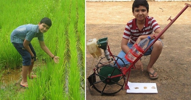 Farmer’s 16-YO Son Innovates Low-Cost Device To Sow Seeds & Plough Land Faster