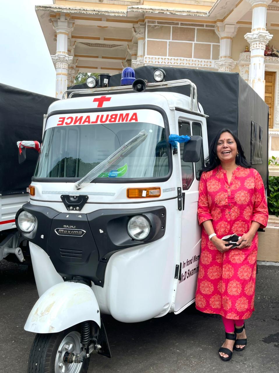 Radhika Shastry with her Amburx